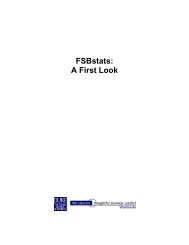 FSBstats: A First Look