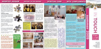 In Touch - Summer 2009 - Wigan & Leigh Hospice