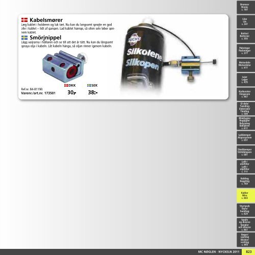 Diverse kabel dele - Masi-Import