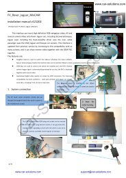 Video Interface for Ranger Rover and Jaguar. User guide