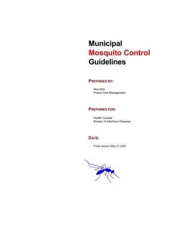 Municipal Mosquito Control Guidelines - Wildpro