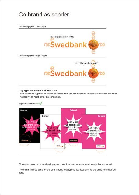 Usage of logotype - Swedbank