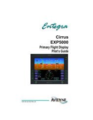 Entegra EXP5000 PFD Release 7 Pilot's Guide for Cirrus ... - Avidyne