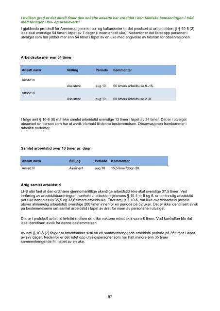 Rapport Revisjon av forhold ved flere sykehjem i ... - Sykehjemsetaten