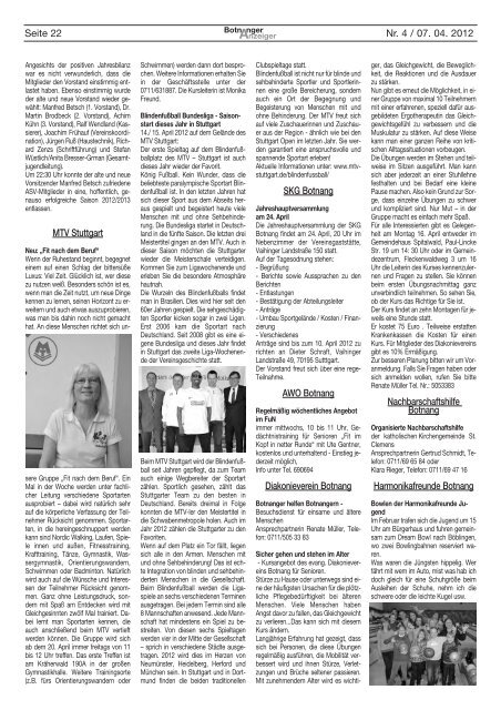 Botnanger Anzeiger - Pressebüro Tommasi