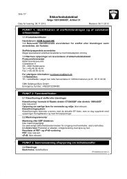 Sikkerhedsdatablad - KEIM Scandinavia A/S