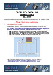 10 / 2011 - Novinky v sortimentu - Bopal.eu