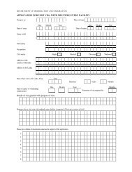 Application for Visit VISA with Multiple Entry Facility - Department of ...