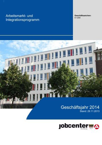 und Integrationsprogramm (AmIp) 2014 - Jobcenter Duisburg