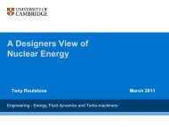 A Designers View of Nuclear Energy - Department of Materials ...