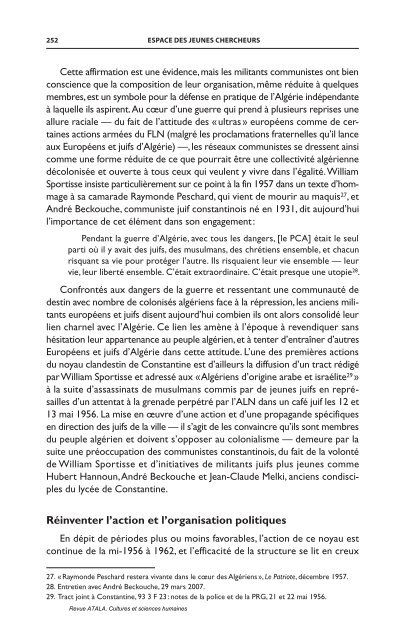 Le Parti communiste algÃ©rien clandestin Ã  Constantine pendant la ...