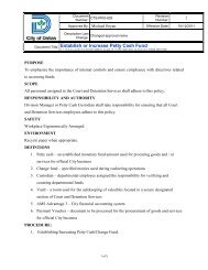 Document Title: Establish or Increase Petty Cash Fund