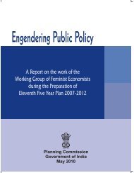 Engendering Public Policy.pmd - of Planning Commission