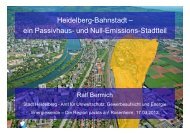 Heidelberg-Bahnstadt – ein Passivhaus- und Null-Emissions-Stadtteil