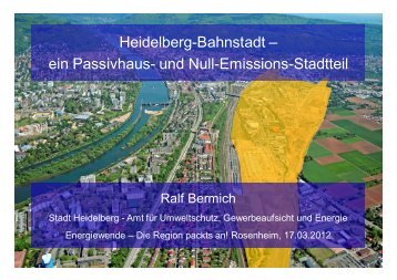 Heidelberg-Bahnstadt – ein Passivhaus- und Null-Emissions-Stadtteil