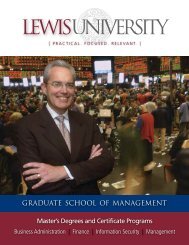 UNIVERSITY LEWIS - Lewis University