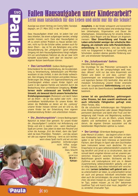 Schulzeitung Nr. 74 (07/2012) - Paul-Gerhardt-Schule Kahl