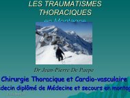 Traumatisme Thoracique , Dr Jean Pierre De Paepe - Secours ...