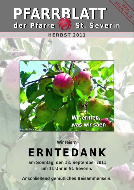 Pfarrblatt Herbst 2011 - Pfarrzentrum St.Severin