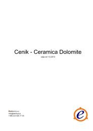Cenik - Ceramica Dolomite - Ekofluid