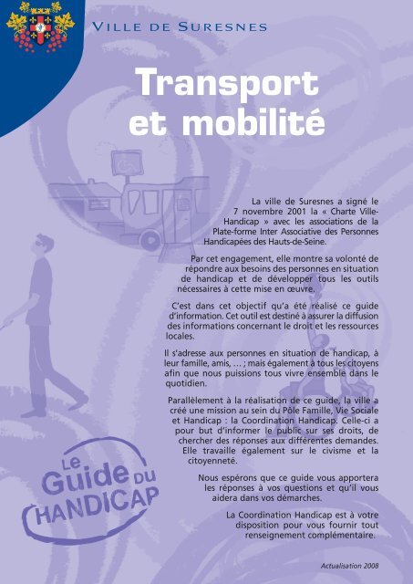 le transport et la mobilitÃ© (pdf - 236,92 ko) - Suresnes
