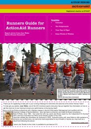 Your guide to running - ActionAid