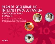 PLAN DE SEGURIDAD DE INTERNET PARA SU FAMILIA - McAfee