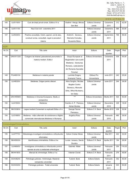 CATALOG GENERAL - UJmag