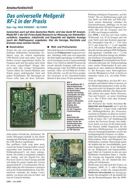 Das Magazin für Funk Elektronik · Computer