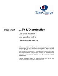 Datasheet - GlobalFoundries 65nmLP 1.2V I/O protection ... - Sofics
