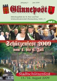 Schützenfe–t 2009 - St. Peter und Paul Schützenbruderschaft ...