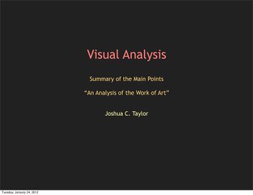 Visual Analysis - Timothy R. Quigley