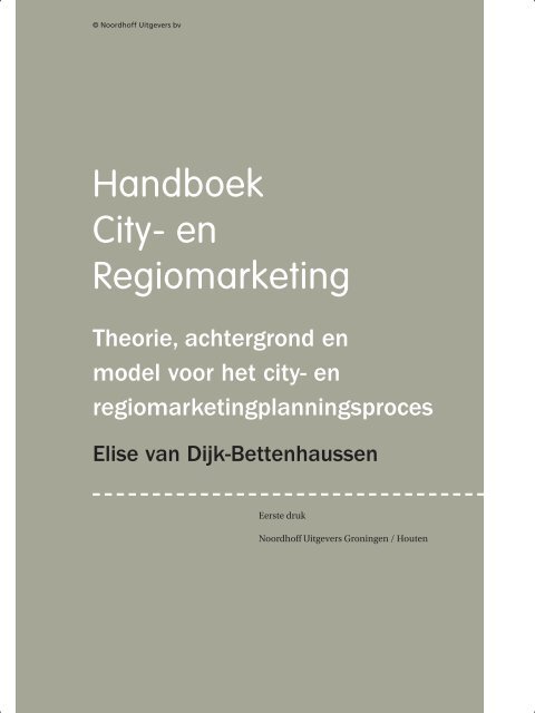 Handboek City- en Regiomarketing - Noordhoff Uitgevers