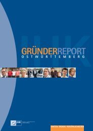 GRÜNDERREPORT - Ostwürttemberg in Zahlen