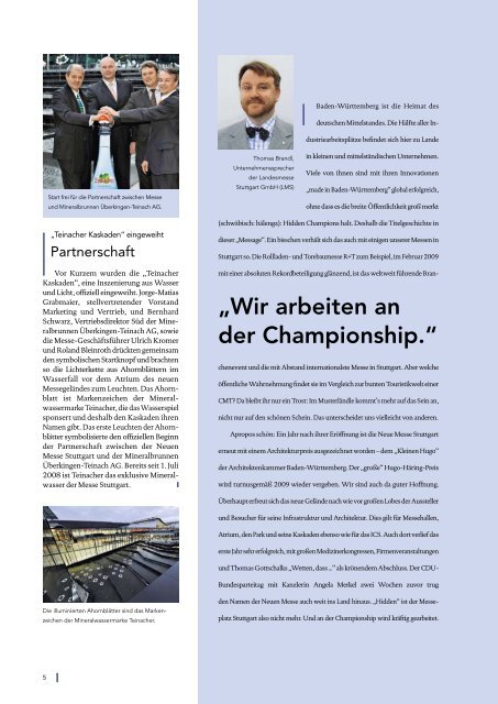 Message Ausgabe 1/2009 (PDF | 6 MB) - Messe Stuttgart