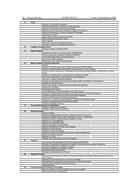 Presupuesto de Egresos de la Federación para el Ejercicio Fiscal ...