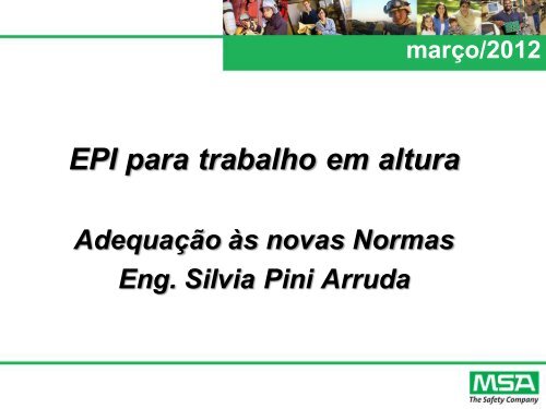 EPI para trabalho em altura - Trabalho e Vida