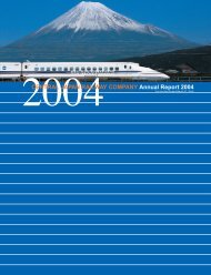 CENTRAL JAPAN RAILWAY COMPANY Annual Report 2004