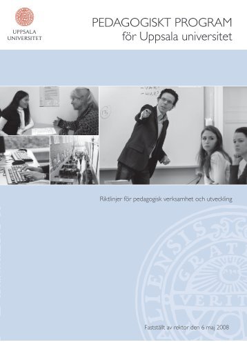 PEDAGOGISKT PROGRAM fÃ¶r Uppsala universitet