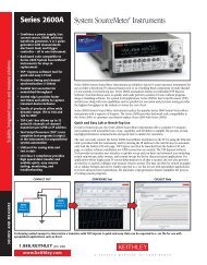 Keithley 2600A Series Sourcemeter