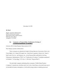 Industry Comment Letter to DEA on Proposed Rule - Vote Hemp
