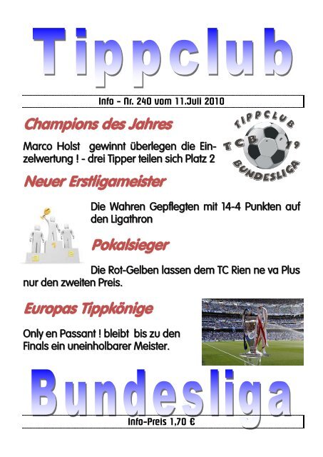 TCB-Info-Nr.240 - TC Bundesliga