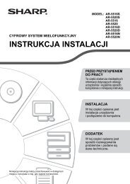 AR-5516/S/D/N/5520/S/D/N Operation-Manual Start-Guide PL - Sharp