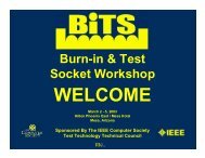 Test During Burn-in Evolution - BiTS Workshop