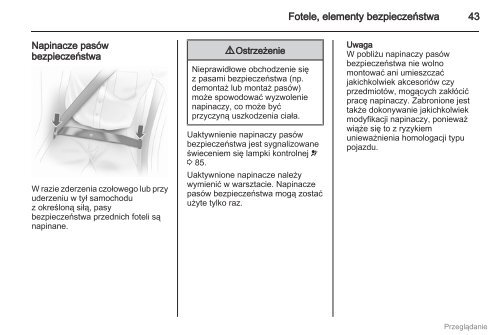 Opel Corsa 2012 â Instrukcja obsÅugi â Opel Polska