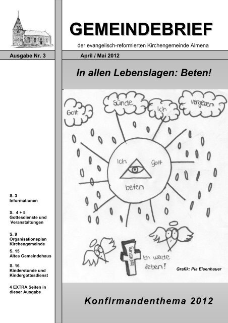 Gemeindebrief April- Mai 2012 - Kirchengemeinde Almena