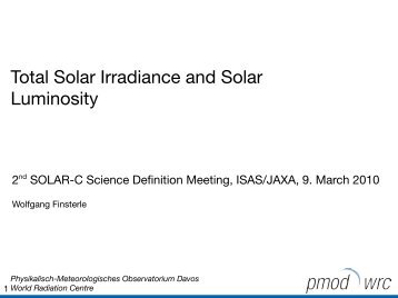 Total Solar Irradiance and Solar Luminosity