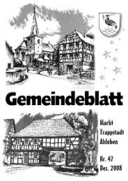 Gemeindeblatt Januar 2009 - Markt Trappstadt