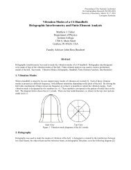 Vibration Modes of a C4 Handbell: Holographic Interferometry and ...