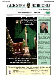 Das Pischelsdorfer Amtsblatt - Gemeinde Pischelsdorf